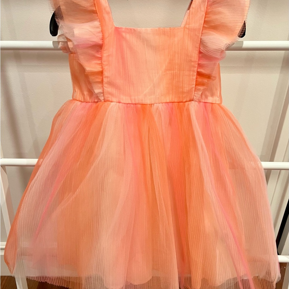 Heritage Peach and Pink Kids Formal Dress